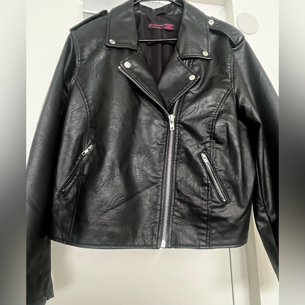 Faux Leather Moto Jacket - Picture 8 of 8